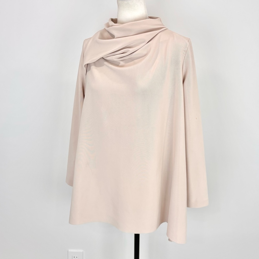 COS cream cross-cowl neck top - Picture 3 of 8